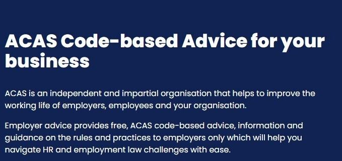 ACAS Advice for your Business - HEY Business Support Resource Portal